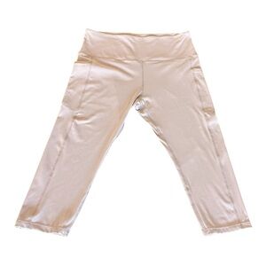 Steppe Naked Feeling High Waisted Capri Leggings in Light Purple- Size XL